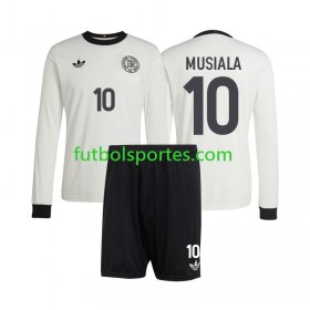 Camiseta Alemania Jamal Musiala 10 ANVERSARY Niño Primera Equipación 2025 Manga Larga